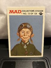 1983 Fleer Mad Stickers MAD Pilot #13 0t5 picture