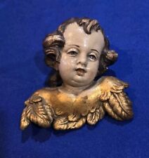 Vintage Putti cherub hand carved gold leaf Italian florentine Wall Hanging  picture