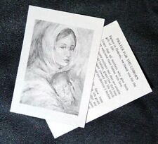 BW Art Portrait Blessed Virgin Mary & Jesus, or Any Mother & Baby, Holy Card picture