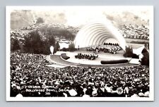Hollywood CA-California RPPC, Vesper Service At Hollywood Bowl, Vintage Postcard picture