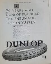 1924 Dunlop Tires Founded the pneumatic tire industry Vintage Original Ad picture