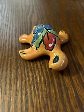 Mexican Talavera pottery clay mini Sea Turtle Orange No Chips/No Cracks picture