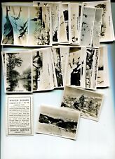 1937 SENIOR SERVICE CIGARETTES WINTER SCENES 48 DIFFERENT COMPLETE CARD SET picture