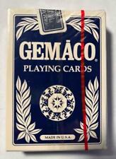 GEMACO Playing Cards Sealed NOS Blue Casino Pro Regular Faces Armor Finish picture