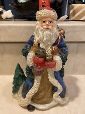Vintage St Nick Santa large Ornate Candle Christmas Unused picture