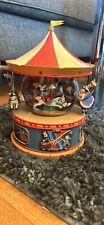 RARE - Vintage Disney Brave Little Tailor Snow Globe Carousel Music Box  picture