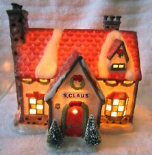 VINTAGE KRINGLE MOUNTAIN LIMITED EDITION LIGHTED SANTA'S HOUSE 1993. picture