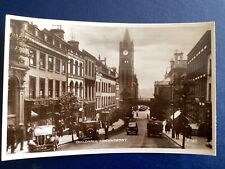 Postcard Guildhall Londonderry RPPC Old vehicles Clock Tower Buildings D38 picture