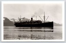 Seward~Alaska Steamship Company~Second SS Aleutian Passenger Steamer~c1950 RPPC picture