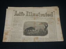 1857 JANUARY 24 LIFE ILLUSTRATED NEWSPAPER - LAKE NGAMI WALL STREET - NP 4784 picture