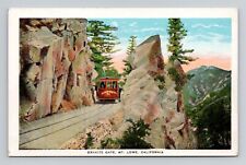 Postcard Trolley at Granite Gate Mt Lowe California CA, Vintage K15 picture