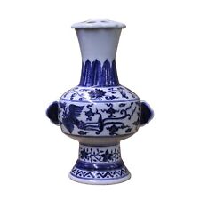Chinese Blue White Porcelain Precise Birds Scenery Vase ws758 picture