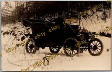 Postcard 1910 Ford Model T; Brass; J W Lytle, Uhrichsville, Ohio RPPC Side Fq picture
