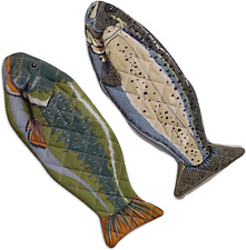 Lake House Fish Oven Mitts Set of 2, Heat Resistant for Kitchen picture