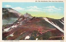 Postcard The Switchbacks Pikes Peak Auto Highway Colorado Springs CO WB picture