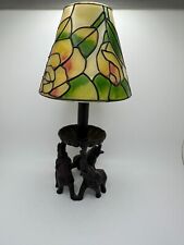 Tiffany style Votive Candle Lamp, Elephant Base picture
