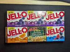Vintage Unopened Jell-O 6 Boxes, Various Flavors. Box Condition Varies picture