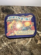 Vintage Retro 1985 Heinz Blackberry Jelly Metal Advertising Tin Box Company picture