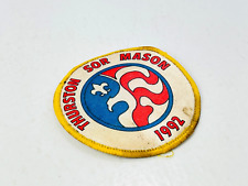 Vintage 1992 Boy Scouts BSA Thurston Sor Mason Patch Round 3