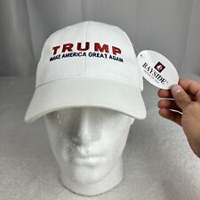 NWT Donald Trump Classic MAGA White Cap - By Bayside - Made In USA  picture