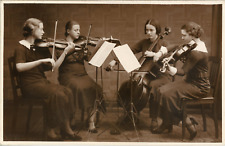 Atelier Bürck Giessen, Vintage Silver Print String Quartet. Germany. Names of picture
