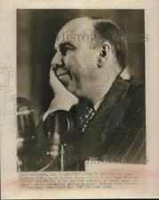 1947 Press Photo Senator Owen Brewster testifies before the Senate Subcommittee picture