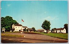 Vtg Brimfield Massachusetts MA Long Vue Motel & Cottages View Postcard picture