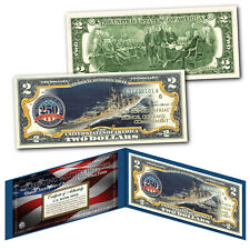 NAVY 250th ANNIVERSARY Milestones of the U.S. Armed Forces Genuine U.S. $2 Bill picture