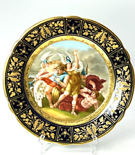 Very Rare 19th Century Royal Vienna  Hand Painted Battle of The Valkyries Plate picture