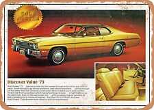 METAL SIGN - 1973 Plymouth Gold Duster Vintage Ad picture