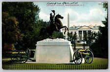 Washington, DC - Capturing the Jackson Statue - Vintage Postcard - Posted 1908 picture