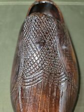 Vintage Dutch Hand Carved Clog Shoe picture