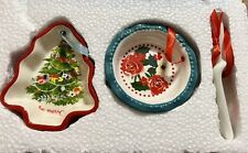 NEW The Pioneer Woman Pie Server/Plate and Candy Dish Ornament Set of 3 NIB picture