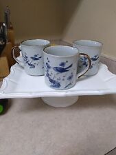 Vintage Sunnycraft Stoneware Collection 21128 Coffee Mugs Set Of 3 picture