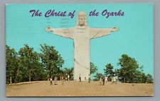 The Christ Of The Ozarks Eureka Springs Arkansas Statue Vintage Postcard c1973 picture