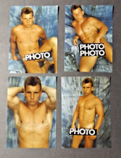 Set 4 Cir 1970s  College Guy Nude Male Color Snapshot Mature Photo Art Gay Int picture