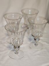 4 Vtg Tiffin Franciscan Crystal Wine Glasses Princeton 1960s picture