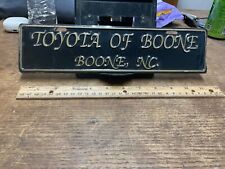 Toyota Of Boone North Carolina NC Dealership License Plate Metal picture