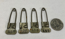 Vtg 1940's 50's SHEBOYGAN North + Southside Beach Swimsuit Numbered Safety Pins picture