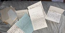 20 1890-1910s Handwritten Antique Letters: Chester Vermont Sargeant Genealogy picture