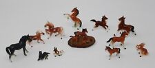 Lot of 12 Beautiful Vintage Porcelain & Ceramic Horse Figurines / Toys   picture