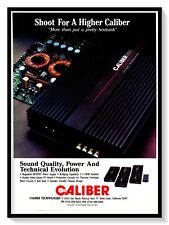 Caliber Amps Car Stereos Print Ad Vintage 1991 Magazine Advertisement picture