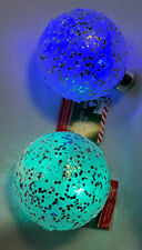 Glittery LED Holiday Ball Ornament 2pk picture