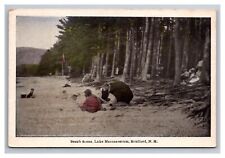 Postcard Bradford New Hampshire Lake Massassecum Beach Scene picture