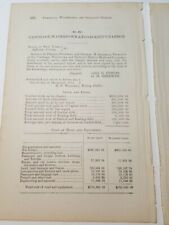 1875 NY train document CARTHAGE WATERTOWN & SACKETTS HARBOR RAILROAD Black River picture