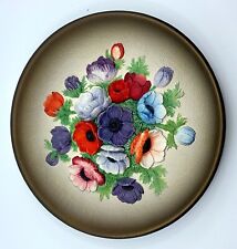 Vintage Hand Painted Bossons “Anemones” 3D Wall Hanging Plate picture