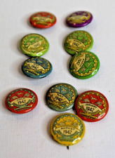 Lot 10 Vintage UAW United Auto Workers 1942 Pinbacks picture