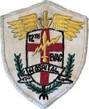 WARTIME VIET MADE US 12th MEDICAL EVAC HOSPITAL VIETNAM  PATCH (153) picture