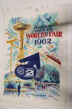 Vintage 1962 Seattle World's Fair Souvenir Towel Cannon 100% Cotton  picture