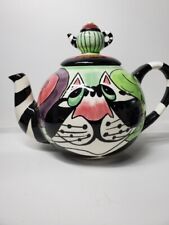 SWAK By Lynda Corneille Clancey The Cat Teapot Mint picture